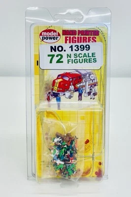 Model Power N Scale 72 Assorted Figures Hand Painted 1399 New Sealed - Image 1 of 3