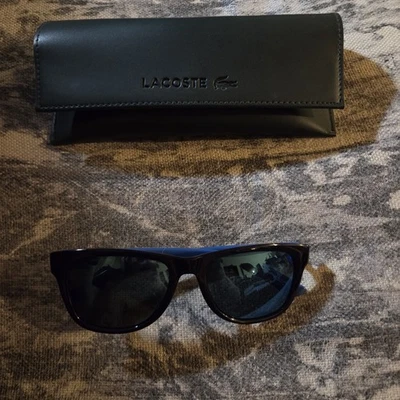 Gafas de sol para hombre Lacoste L734S en negro/azul en increíbles condiciones con estuche Foto 1 de 4