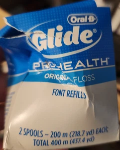Oral-B Glide ORIGINAL - Recarga de hilo dental sin sabor, 2 carretes de 200 m - VER FOTO - Imagen 1 de 5