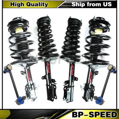 Apoios de suspensão com conjunto de mola helicoidal barras oscilantes elos para Lexus ES300 1998 1997 - Imagem 1 de 4