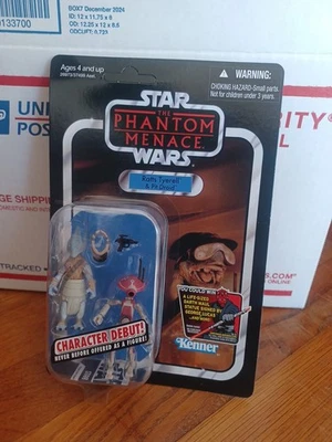 星球大战 3.75 英寸复古系列 TVC VC77 Ratts Tyerell & Pit Droid Carded 全新 — 第 1/2 张图片