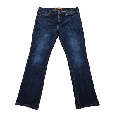 Jeans Seven7 para hombre 36x32 lavado oscuro usados en excelente estado pierna recta elástico denim SN 1364 Foto 1 de 4