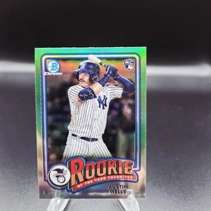 2024 Bowman Chrome Austin Wells #ROY-2 (RC) New York Yankees (Rookie) - Picture 1 of 2