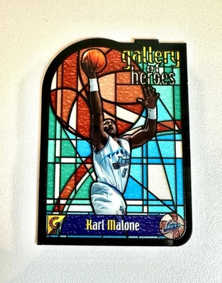 1999-00 Topps Gallery - Gallery of Heroes Karl Malone #GH10 Utah Jazz  SP - Image 1 of 2