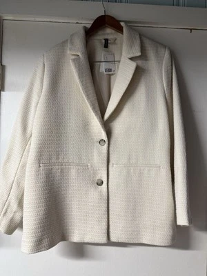 H & M Blazer Off White Size LX New - Изображение 1 из 3