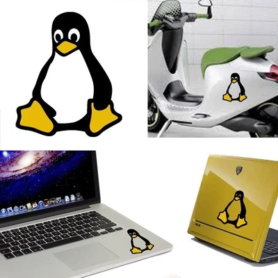 JUATINASLUIS Linux Fahrerseite Bicolor Aufkleber Vinyl