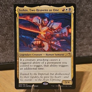 MTG Isshin, Two Heavens as One Kamigawa: Neon Dynasty 224 NM Fresh Pull No Play - Picture 1 of 2