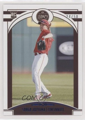 2020 Panini Chronicles Legacy Blue /50 Shogo Akiyama #1 Rookie RC - Image 1 of 2