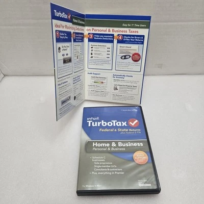 Intuit 2013 TurboTax Federal & State Returns Home & Business Schedule C Premier  - Image 1 of 4