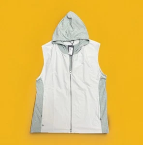Chaleco con Capucha Híbrido Peter Millar Solstice Performance 'Gris Británico' Hombres XL $180 - Imagen 1 de 13