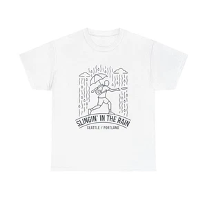 Slinging in the Rain Disc Golf Tee | Seattle Portland PNW - Picture 1 of 5