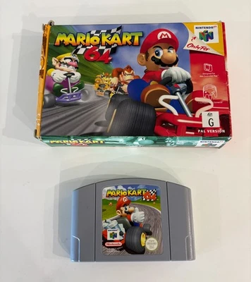 Mario Kart 64 N64 Nintendo Game Boxed Used PAL Region - Image 1 of 4
