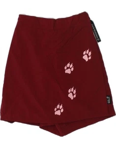 JACK WOLFSKIN Girls Graphic Skort 5-6 Years Burgundy Animal Print BK50 - Picture 1 of 5