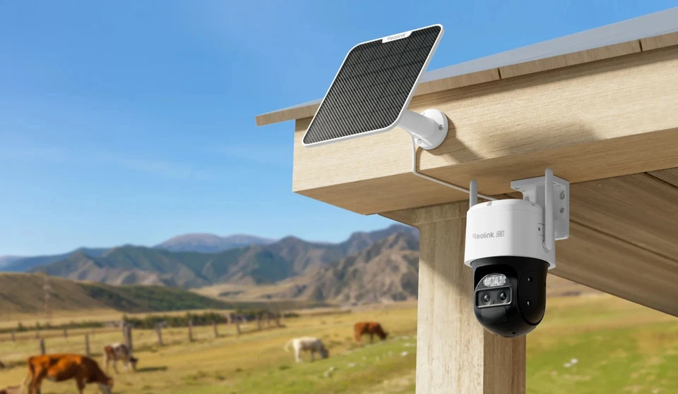 Reolink Trackmix LTE+Solar Panel Security Camera PTZ Auto Tracking - Image 1 of 4