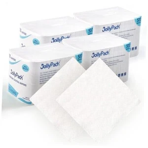 2000 Count White Beverage Napkins - 1-Ply 4.9 x 4.9 Folded Bulk Cocktail  - Picture 1 of 8