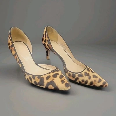 Zapatos de salón J CREW pelo de becerro LEOPARDO ESTAMPADO guepardo mujer ZAPATOS DE MODA Talla 6 Foto 1 de 4