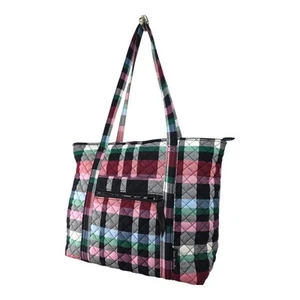 Vera Bradley Vera große Tasche mit Bändern kariert neu mit Etikett - Bild 1 von 7