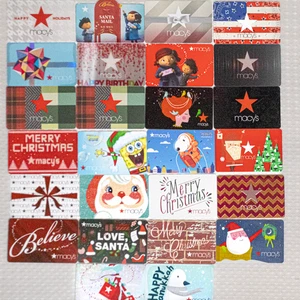 Macys Gift Cards Lot 24 Holiday Designs Christmas Collectible - VALUE UNKNOWN - Picture 1 of 6