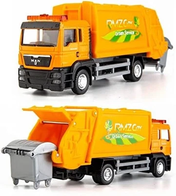 Игрушка мусоровоз, большой фрикционный мусорный грузовик игрушка с подсветкой и функцией отдыха... - Изображение 1 из 4