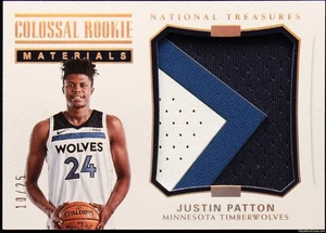 2017 Justin Patton Panini National Treasures Colossal Rookie Gold /25 #CRM-32 - Picture 1 of 2