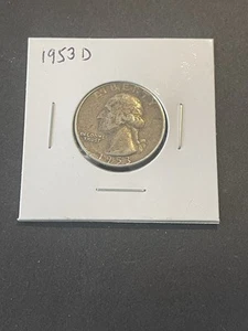1953 S Washington Silver Quarter actual coin 25c X2217 - Picture 1 of 3
