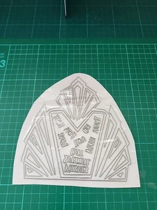 Tattered Lace Iconic Deco Card Shape Metal Cutting Dies - Picture 1 of 4