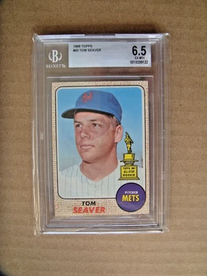 Tom Seaver Rookie Cup 1968 Topps béisbol graduado BGS 6.5 #45 de colección alta calidad Foto 1 de 2