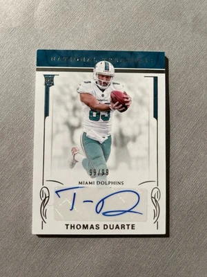 2016 Panini National Treasures #200 Thomas Duarte Auto /99 RC Miami Dolphins - Image 1 of 2