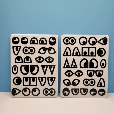 De colección IKEA Glodande Walter Van Beirendonck Remache Ojos Blancos y Negros Arte Pop Funky Foto 1 de 4