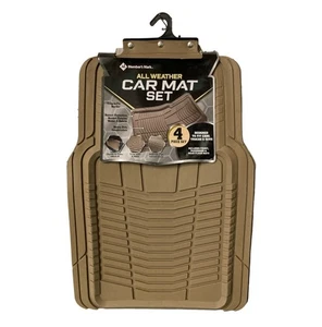 Member's Mark All Weather 4 Piece Vehicle Floor Mat Set (Tan) - Picture 1 of 3