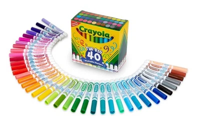 Crayola Water-Removable Marker Pens, 40 Colors, Big, 587858, Authentic - image 1 of 4