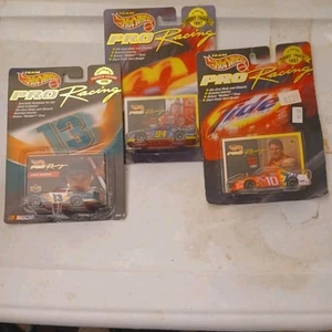 Lot Hot Wheels 1997/98 Pro Racing Ricky Rudd Jerry Nadeau Bill Elliot 1/64th  - Picture 1 of 4