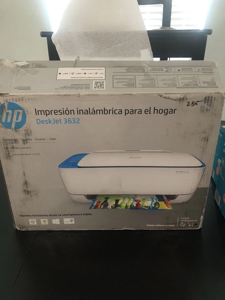 HP DeskJet 3632 All-In-One Inkjet Printer - Image 1 of 1