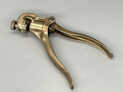 Vintage Eclipse No 77 Brass Saw Set Saw Setting Pliers Carpenter Old Tool - Image 1 of 4