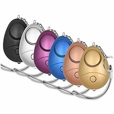 140Db Personal Security Alarm Keychain With Led Lights Emergency Safety 6 Pack