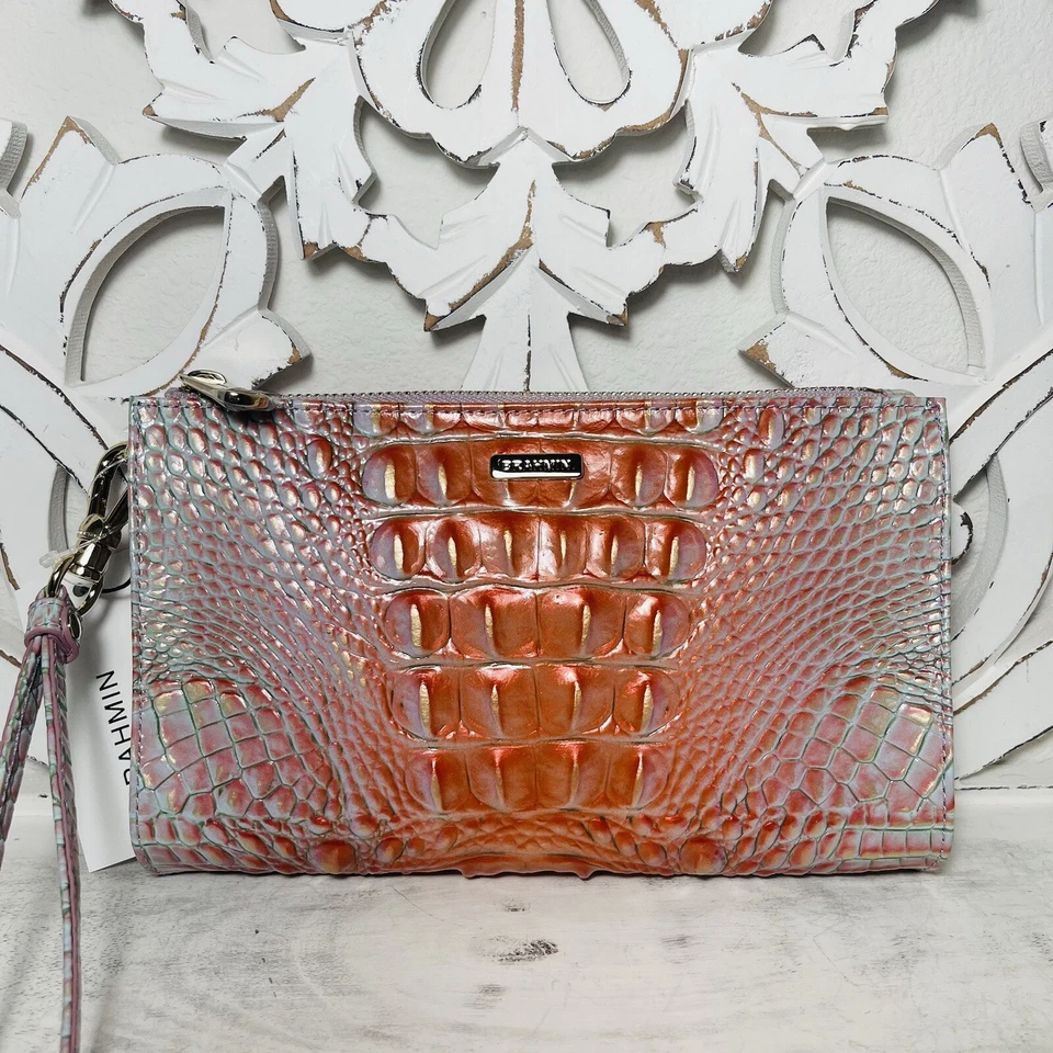 BRAHMIN DAISY WRISTLET FLIRTY OMBRE MELBOURNE GENUINE LEATHER 