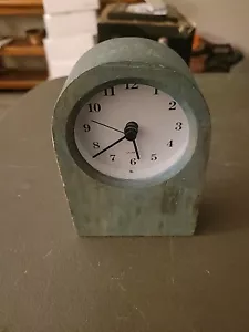Small Desk Top Clock In A Wood Stand From IKEA - Picture 1 of 4