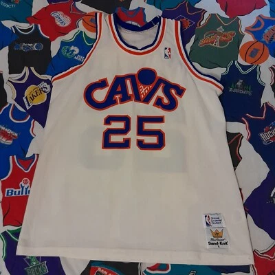 Rare Vtg Sand Knit Mark Price Cleveland Cavaliers Jersey Mens Size L Large Nba - Image 1 of 4
