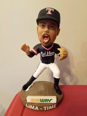 Jose Lima Toledo Mud Hens Bobblehead SGA Detroit Astros Mets with ticket Cover