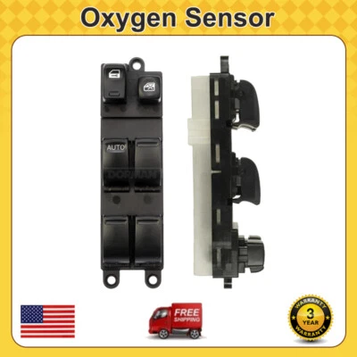 Interruptor de ventana de puerta delantera izquierda apto para Nissan Sentra 2002 2003 1,8 L 2,5 L L4 nuevo Foto 1 de 4
