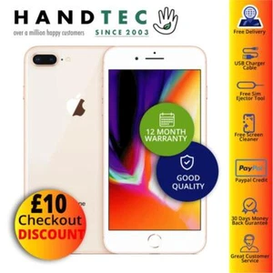 Apple iPhone 8 Plus 64GB Unlocked Phone Gold - EXTRA 15% OFF - GOOD B+ - Picture 1 of 3
