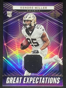 KENDRE MILLER 2023 Panini Illusions Great Expectations Rookie RC Jersey Relic - Picture 1 of 2