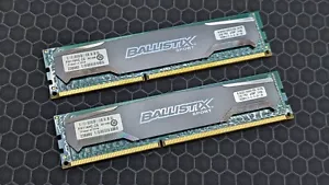 Crucial Ballistix Sport BLS4G3D1609DS1S00.16FER2 DDR3 PC3-12800u 8GB RAM - Picture 1 of 4