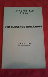 Der Fliegende Hollander Metropolitan Opera Libretto English Translation 1964 - Picture 1 of 4