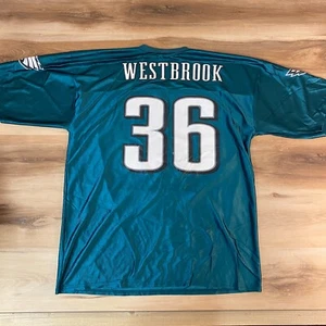 Brian Westbrook Jersey Philadelphia Eagles Mens XL NFL Midnight Green Shirt #36 - Picture 1 of 11
