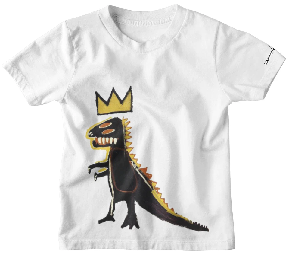 NUEVA $35 Roma Pays Off Niños Unisex Jean-Michel Basquiat "Pez" Dinosaurio Camiseta 2T Foto 1 de 1
