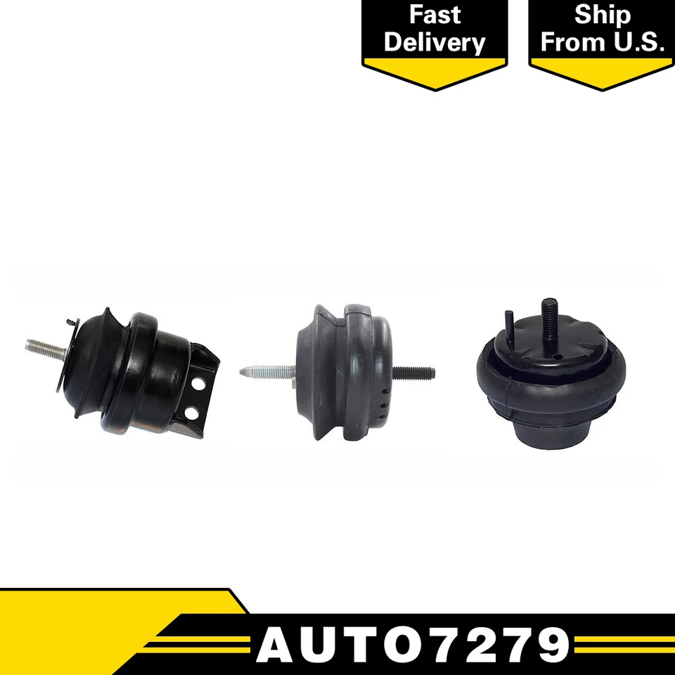 Westar Engine & Trans Mount conjunto de 3 para 2000-2005 Mercury Sable 3.0L 4 velocidades - Imagem 1 de 4