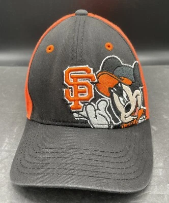 MLB Gigantes de San Francisco/Disney Mickey Mouse Niño Gorra de Béisbol Sombrero Talla OSFM Foto 1 de 4