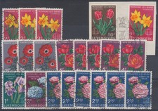 Luxembourg Flowers nice lot very fine used