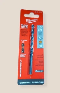 Milwaukee 13/64 in. Thunderbolt Black Oxide Drill Bits General Purpose NEW - Picture 1 of 2